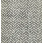 Modern Halı- Gri Pamuk Üzerine Yün El Dokuma Halı-203x311