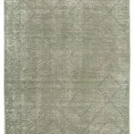 Modern Halı- Gri Pamuk Üzerine Yün El Dokuma Halı-116x154