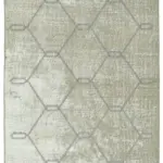 Modern Halı- Gri Pamuk Üzerine Yün El Dokuma Halı-114x209