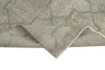 Modern Halı- Gri Pamuk Üzerine Yün El Dokuma Halı-093x187 - Görsel 6
