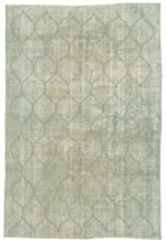 Modern Halı- Mavi Pamuk Üzerine Yün El Dokuma Halı-155x236