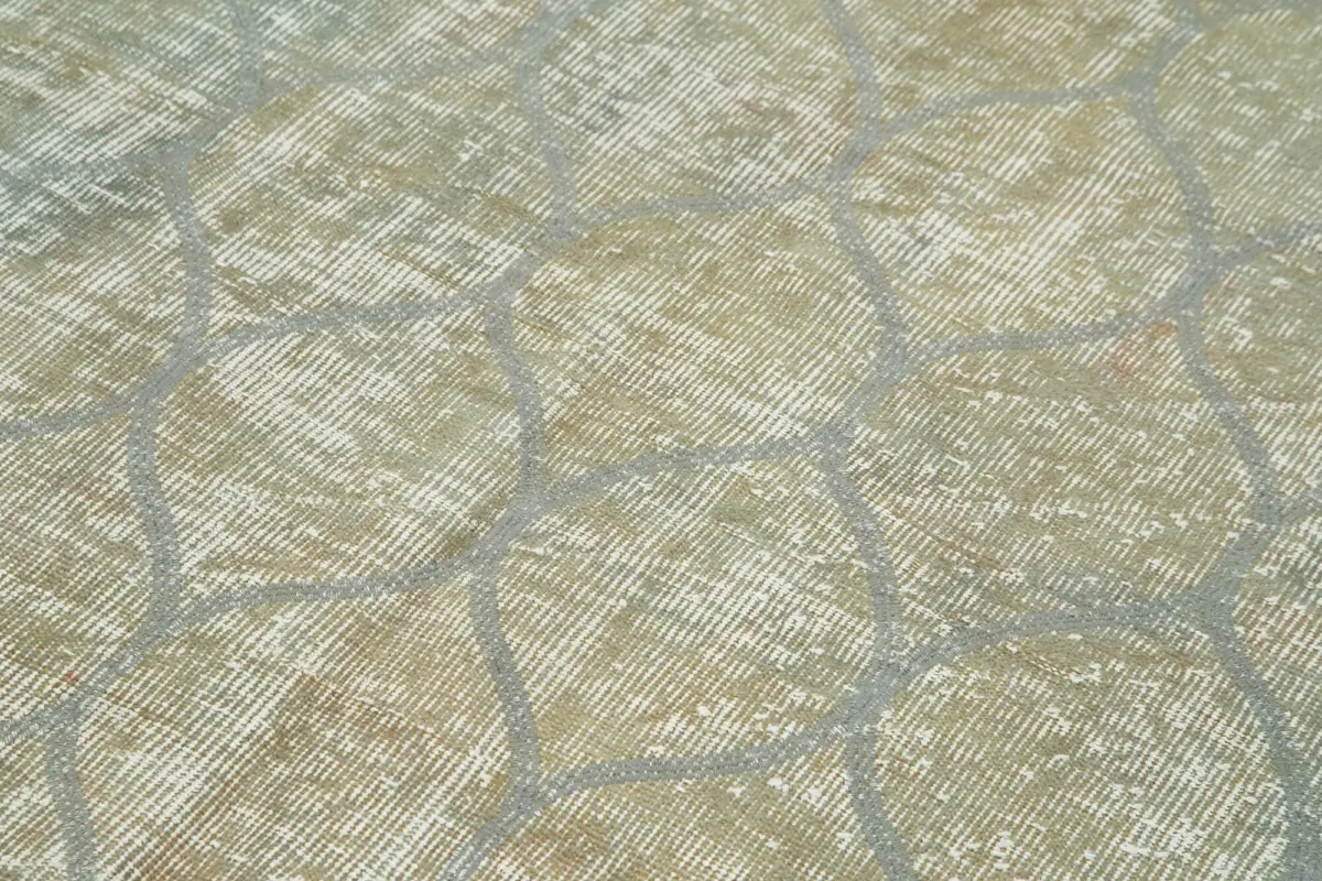 Modern Halı- Mavi Pamuk Üzerine Yün El Dokuma Halı-155x236 - Görsel 5