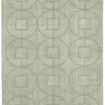 Modern Halı- Gri Pamuk Üzerine Yün El Dokuma Halı-143x216