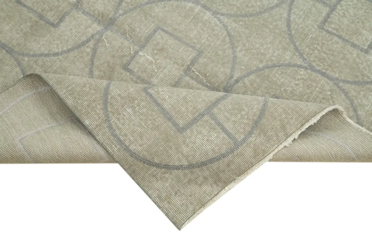 Modern Halı- Gri Pamuk Üzerine Yün El Dokuma Halı-143x216 - Görsel 6