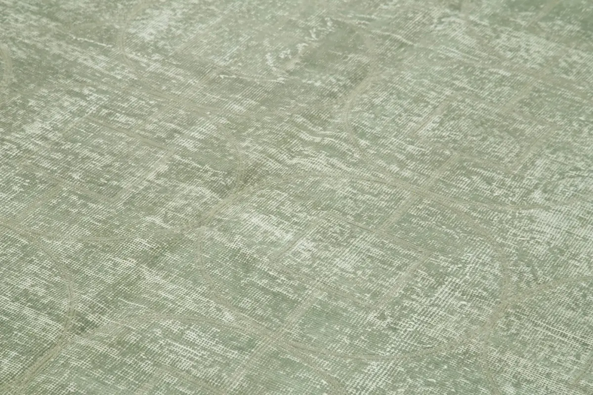 Modern Halı- Gri Pamuk Üzerine Yün El Dokuma Halı-190x290 - Görsel 5