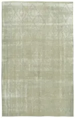 Modern Halı- Gri Pamuk Üzerine Yün El Dokuma Halı-152x250