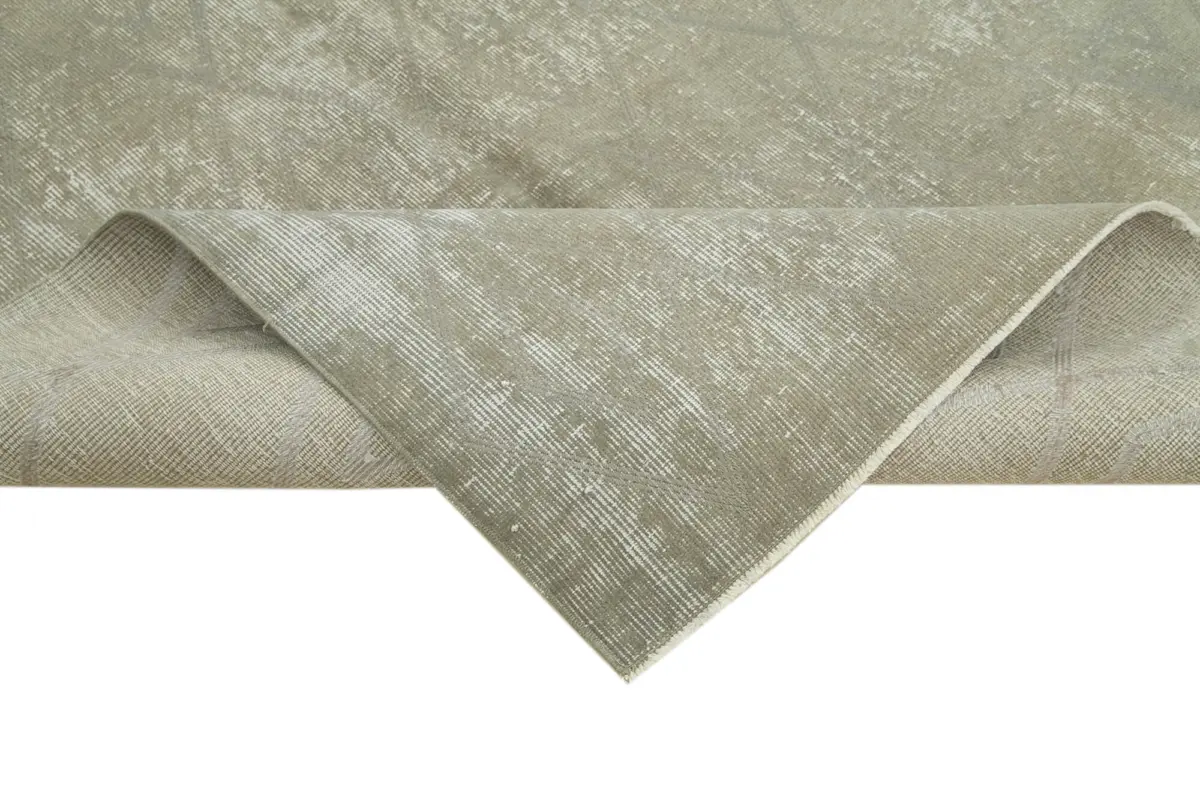 Modern Halı- Gri Pamuk Üzerine Yün El Dokuma Halı-152x250 - Görsel 6