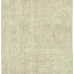 Modern Halı- Bej Pamuk Üzerine Yün El Dokuma Halı-195x292