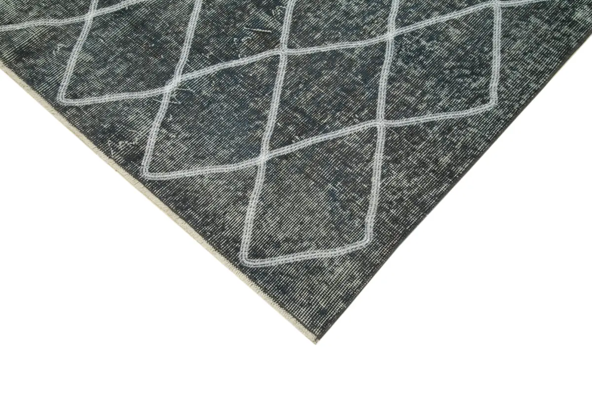 Modern Halı- Gri Pamuk Üzerine Yün El Dokuma Halı-168x263 - Görsel 4