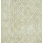 Modern Halı- Bej Pamuk Üzerine Yün El Dokuma Halı-190x273