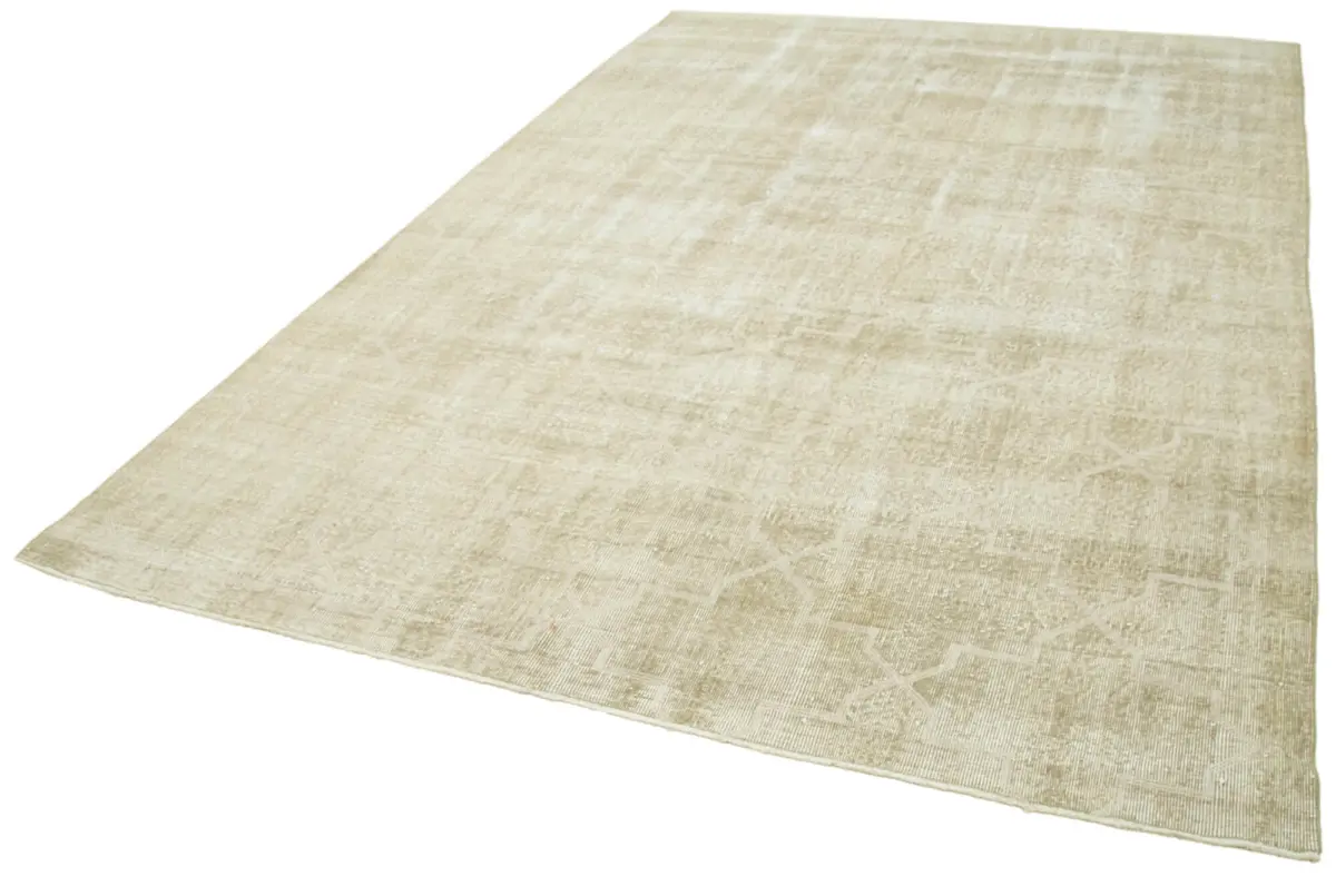 Modern Halı- Bej Pamuk Üzerine Yün El Dokuma Halı-210x310 - Görsel 3