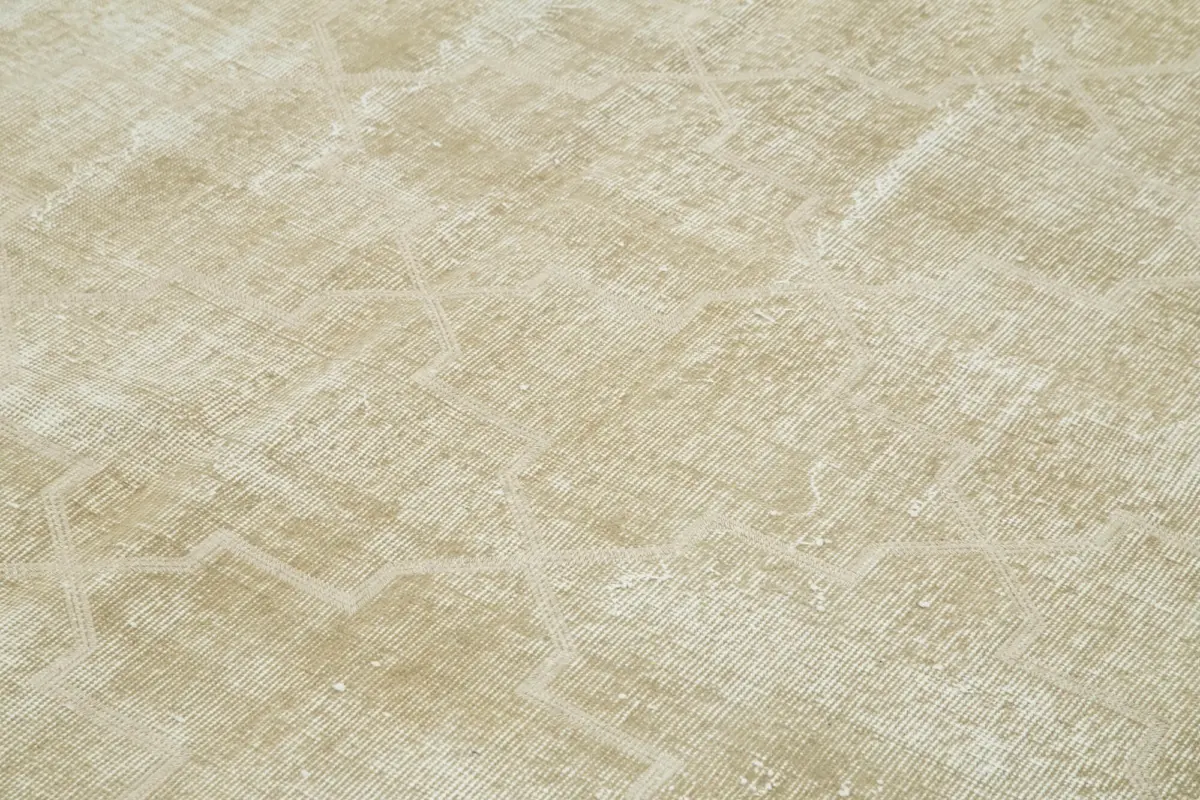 Modern Halı- Bej Pamuk Üzerine Yün El Dokuma Halı-210x310 - Görsel 5