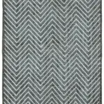 Modern Halı- Siyah Pamuk Üzerine Yün El Dokuma Halı-167x267