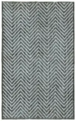 Modern Halı- Siyah Pamuk Üzerine Yün El Dokuma Halı-167x267