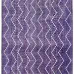 Modern Halı- Mor Pamuk Üzerine Yün El Dokuma Halı-177x287