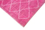 Modern Halı- Pembe Pamuk Üzerine Yün El Dokuma Halı-193x316 - Görsel 4