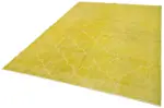 Modern Halı- Sarı Pamuk Üzerine Yün El Dokuma Halı-198x287 - Görsel 3