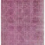 Modern Halı- Mor Pamuk Üzerine Yün El Dokuma Halı-208x313