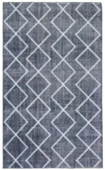 Modern Halı- Mor Pamuk Üzerine Yün El Dokuma Halı-160x264