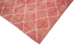 Modern Halı- Kırmızı Pamuk Üzerine Yün El Dokuma Halı-200x301 - Görsel 4