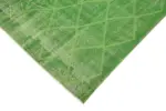 Modern Halı- Yeşil Pamuk Üzerine Yün El Dokuma Halı-175x288 - Görsel 4