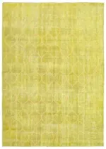 Modern Halı- Sarı Pamuk Üzerine Yün El Dokuma Halı-214x300