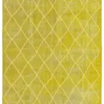 Modern Halı- Sarı Pamuk Üzerine Yün El Dokuma Halı-176x288