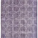 Modern Halı- Mor Pamuk Üzerine Yün El Dokuma Halı-221x299