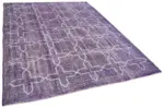 Modern Halı- Mor Pamuk Üzerine Yün El Dokuma Halı-221x299 - Görsel 2