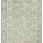 Modern Halı- Gri Pamuk Üzerine Yün El Dokuma Halı-204x295