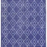 Modern Halı- Mor Pamuk Üzerine Yün El Dokuma Halı-196x296