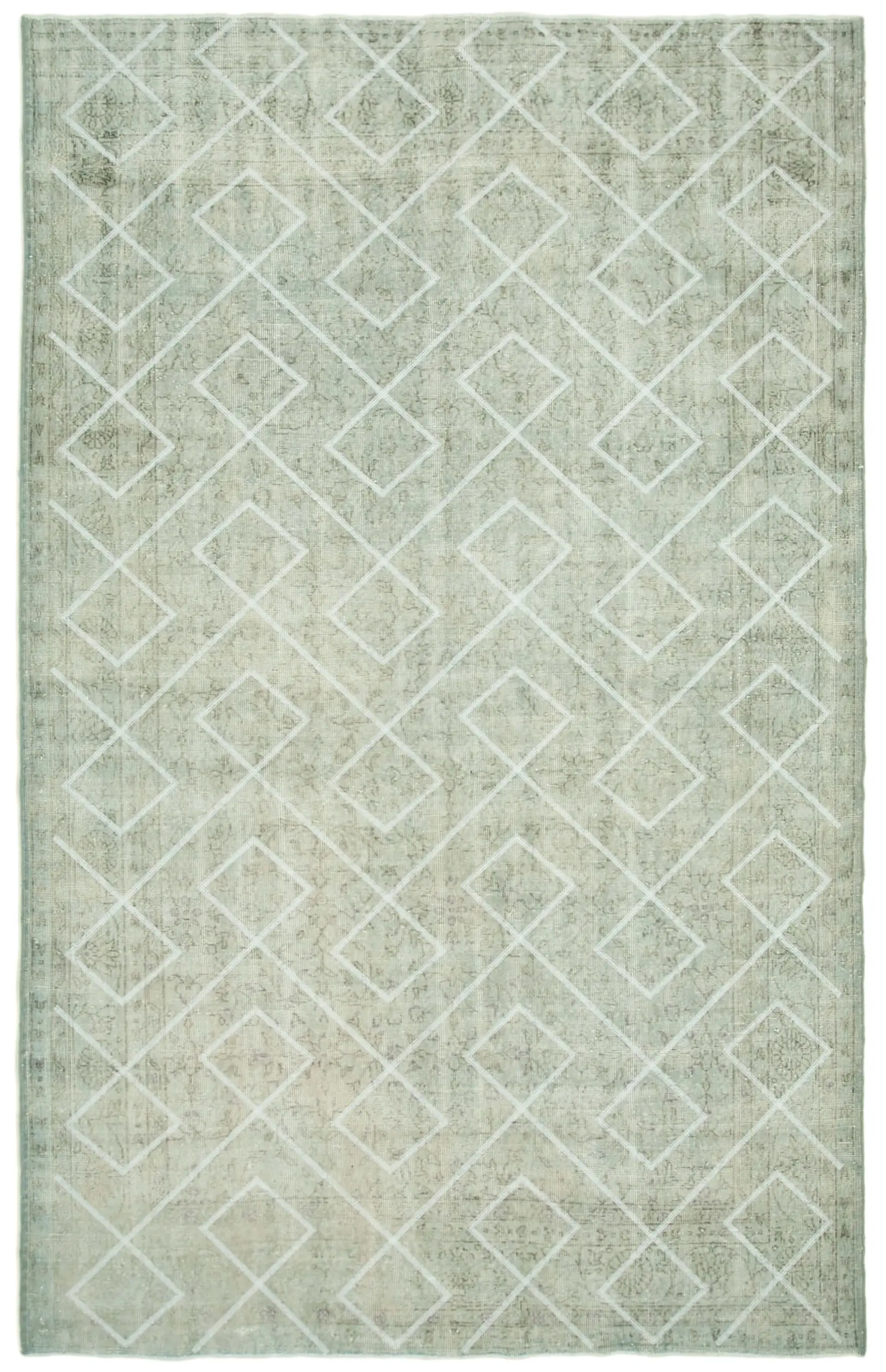 Rc_28257_1_Grey_Modern_Design_Rugs Modern Halı- Gri Pamuk Üzerine Yün El Dokuma Halı-207x315 - Görsel 1