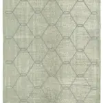 Modern Halı- Gri Pamuk Üzerine Yün El Dokuma Halı-158x258