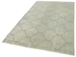 Modern Halı- Gri Pamuk Üzerine Yün El Dokuma Halı-158x258 - Görsel 3