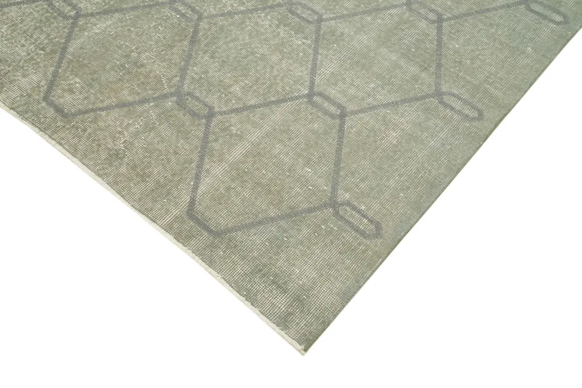 Modern Halı- Gri Pamuk Üzerine Yün El Dokuma Halı-158x258 - Görsel 4