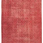 Modern Halı- Kırmızı Pamuk Üzerine Yün El Dokuma Halı-206x302