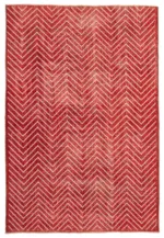 Modern Halı- Kırmızı Pamuk Üzerine Yün El Dokuma Halı-206x302