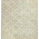 Modern Halı- Gri Pamuk Üzerine Yün El Dokuma Halı-211x309