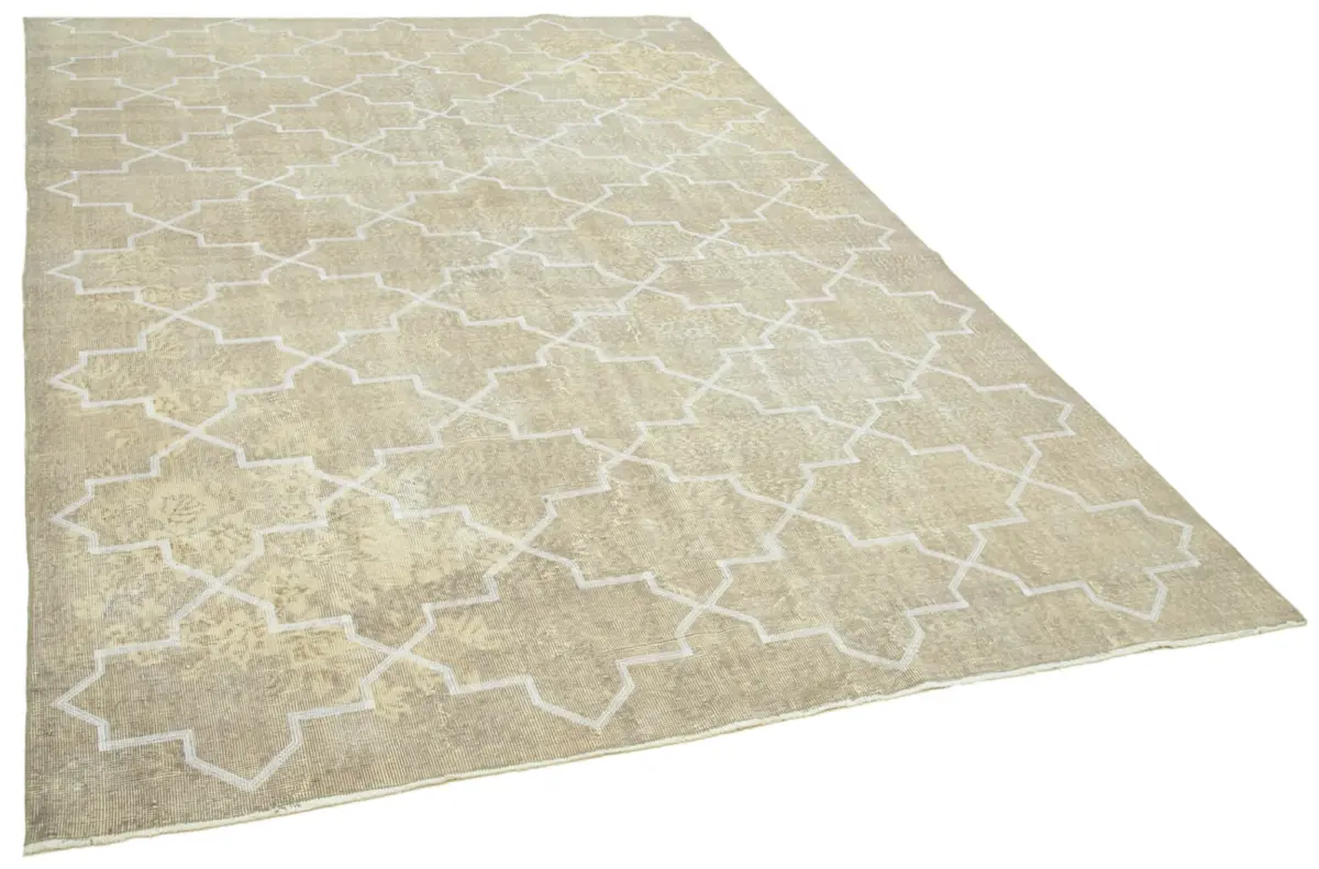 Modern Halı- Gri Pamuk Üzerine Yün El Dokuma Halı-211x309 - Görsel 2