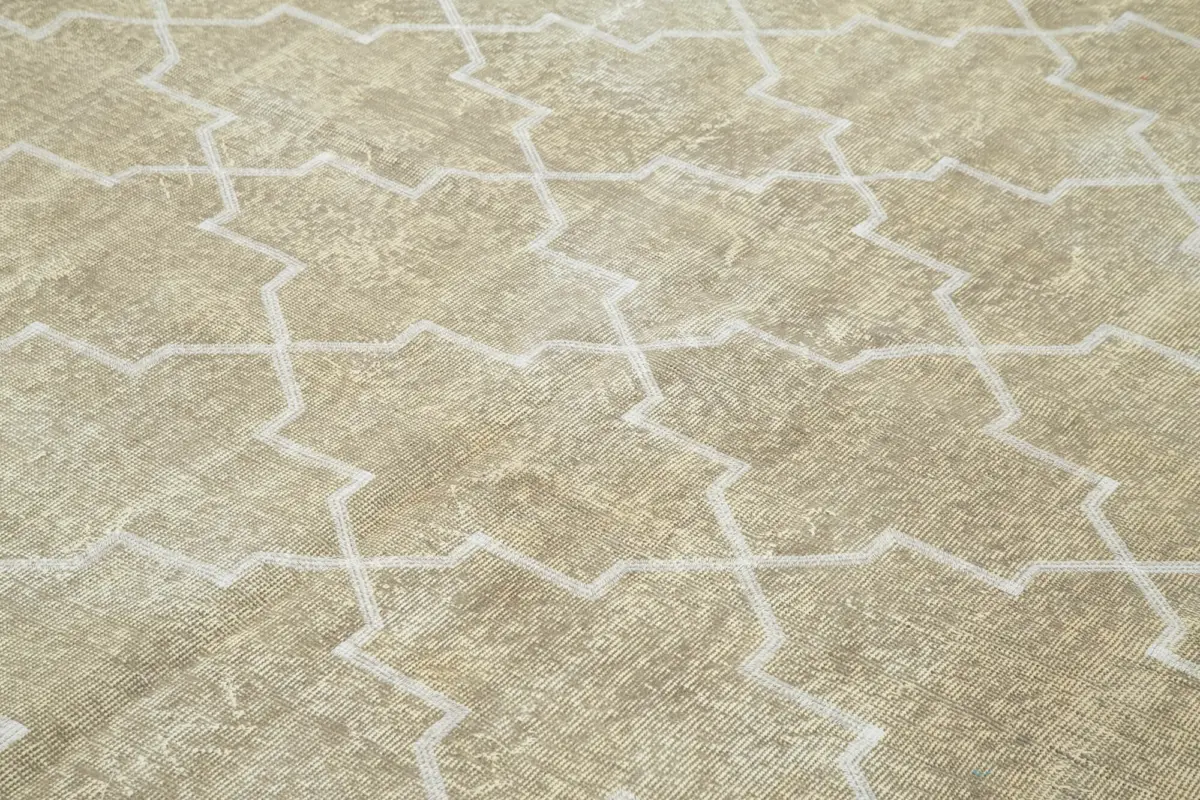 Modern Halı- Gri Pamuk Üzerine Yün El Dokuma Halı-211x309 - Görsel 5