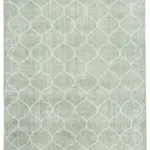 Modern Halı- Gri Pamuk Üzerine Yün El Dokuma Halı-200x310