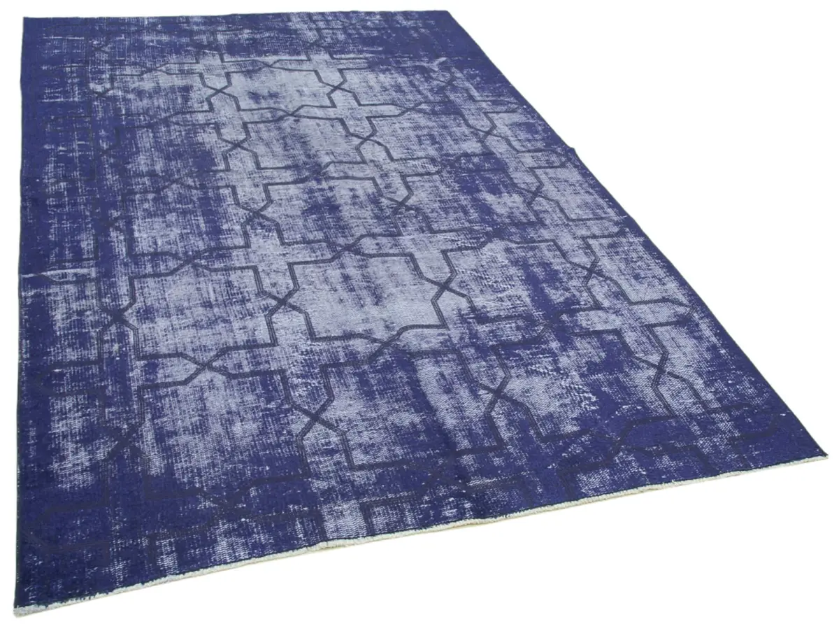 Modern Halı- Mor Pamuk Üzerine Yün El Dokuma Halı-173x268 - Görsel 2