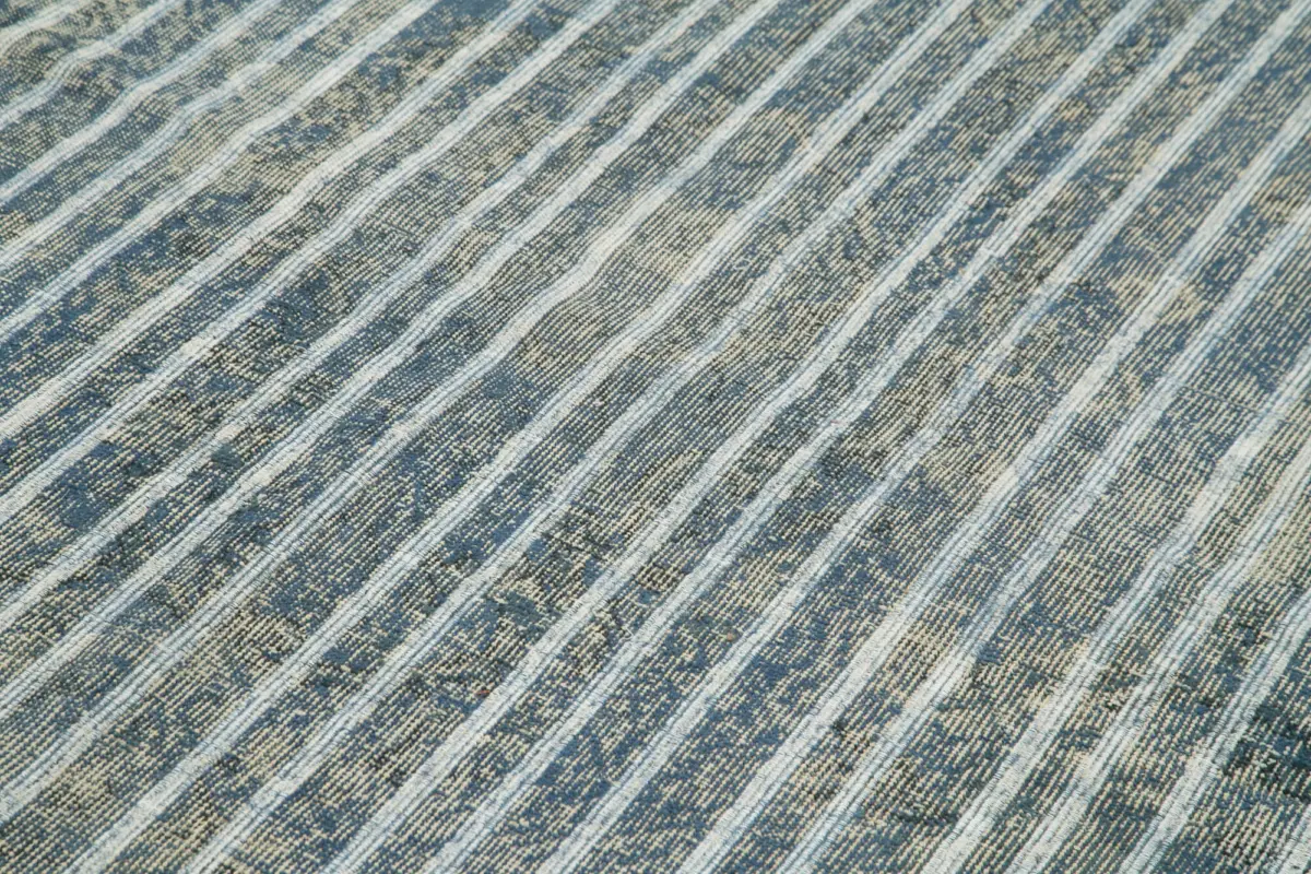 Modern Halı- Gri Pamuk Üzerine Yün El Dokuma Halı-170x277 - Görsel 5