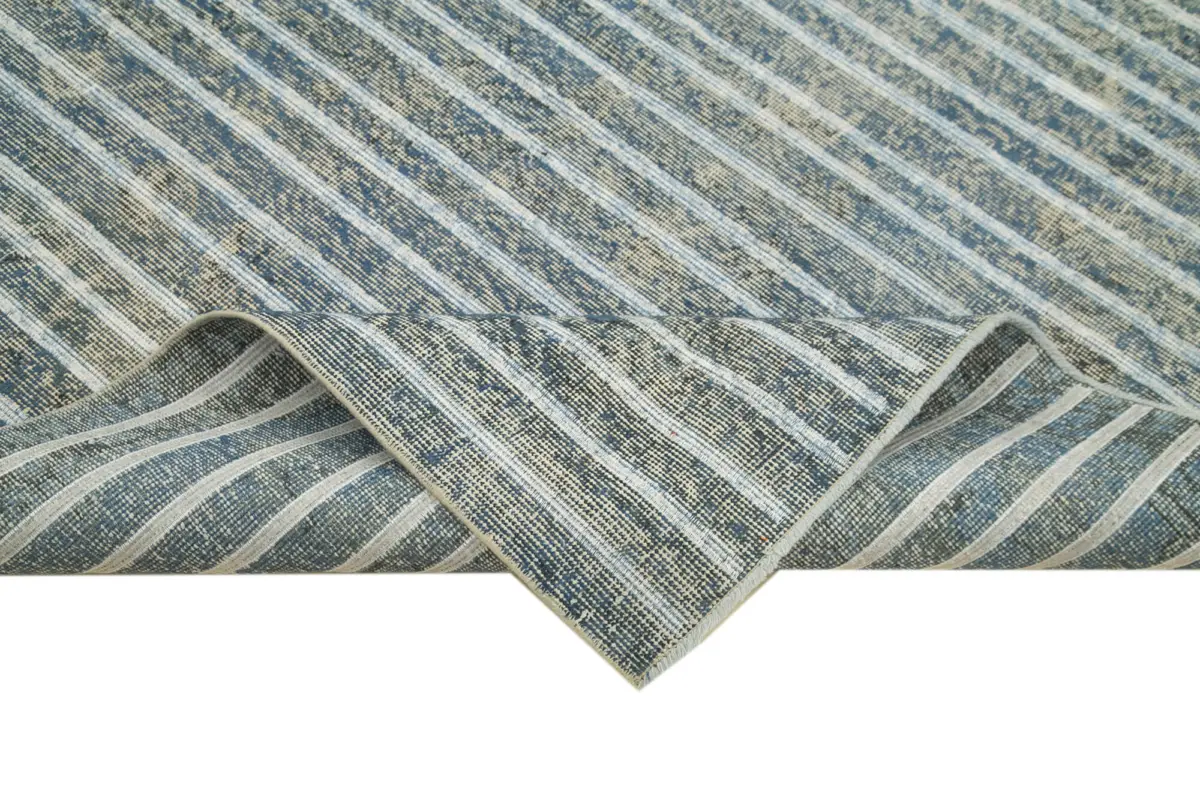 Modern Halı- Gri Pamuk Üzerine Yün El Dokuma Halı-170x277 - Görsel 6