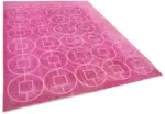 Modern Halı- Pembe Pamuk Üzerine Yün El Dokuma Halı-206x298 - Görsel 2