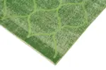 Modern Halı- Yeşil Pamuk Üzerine Yün El Dokuma Halı-118x191 - Görsel 4