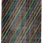 Modern Halı- Siyah Pamuk Üzerine Yün El Dokuma Halı-115x205