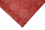 Modern Halı- Kırmızı Pamuk Üzerine Yün El Dokuma Halı-111x203 - Görsel 4