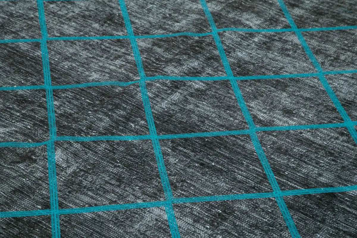 Modern Halı- Siyah Pamuk Üzerine Yün El Dokuma Halı-297x415 - Görsel 5