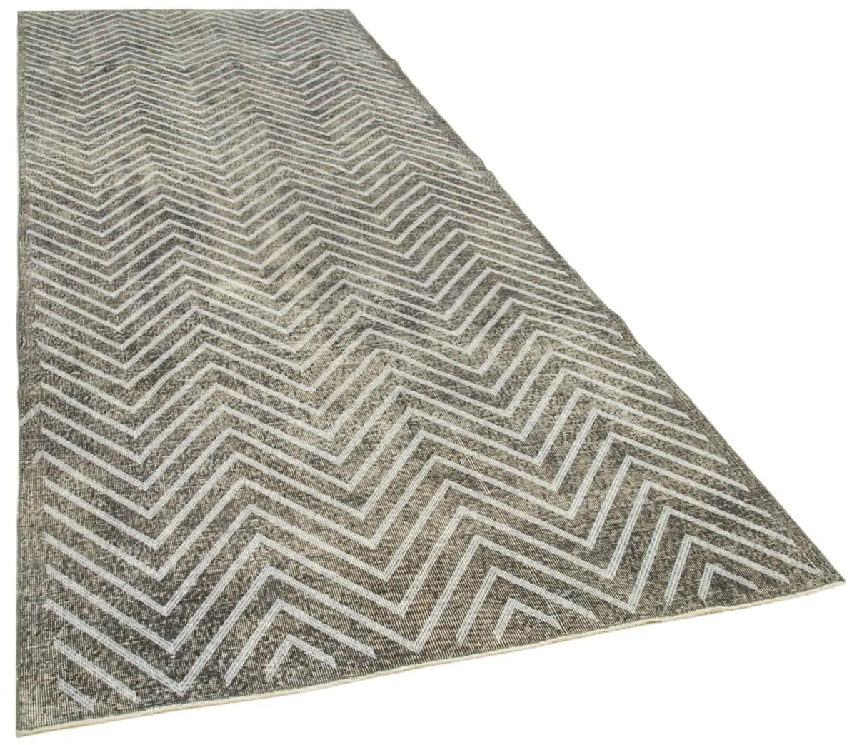 Modern Halı- Gri Pamuk Üzerine Yün El Dokuma Halı-150x379 - Görsel 2